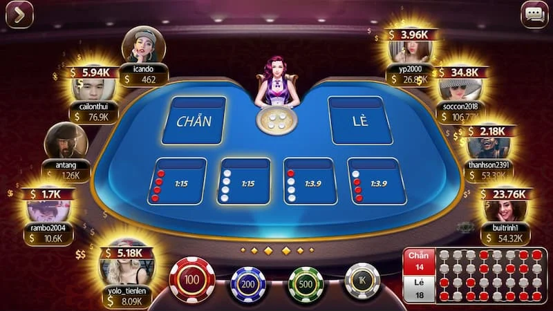 Cược theo người chơi may mắn có hiệu quả cao trong xóc đĩa